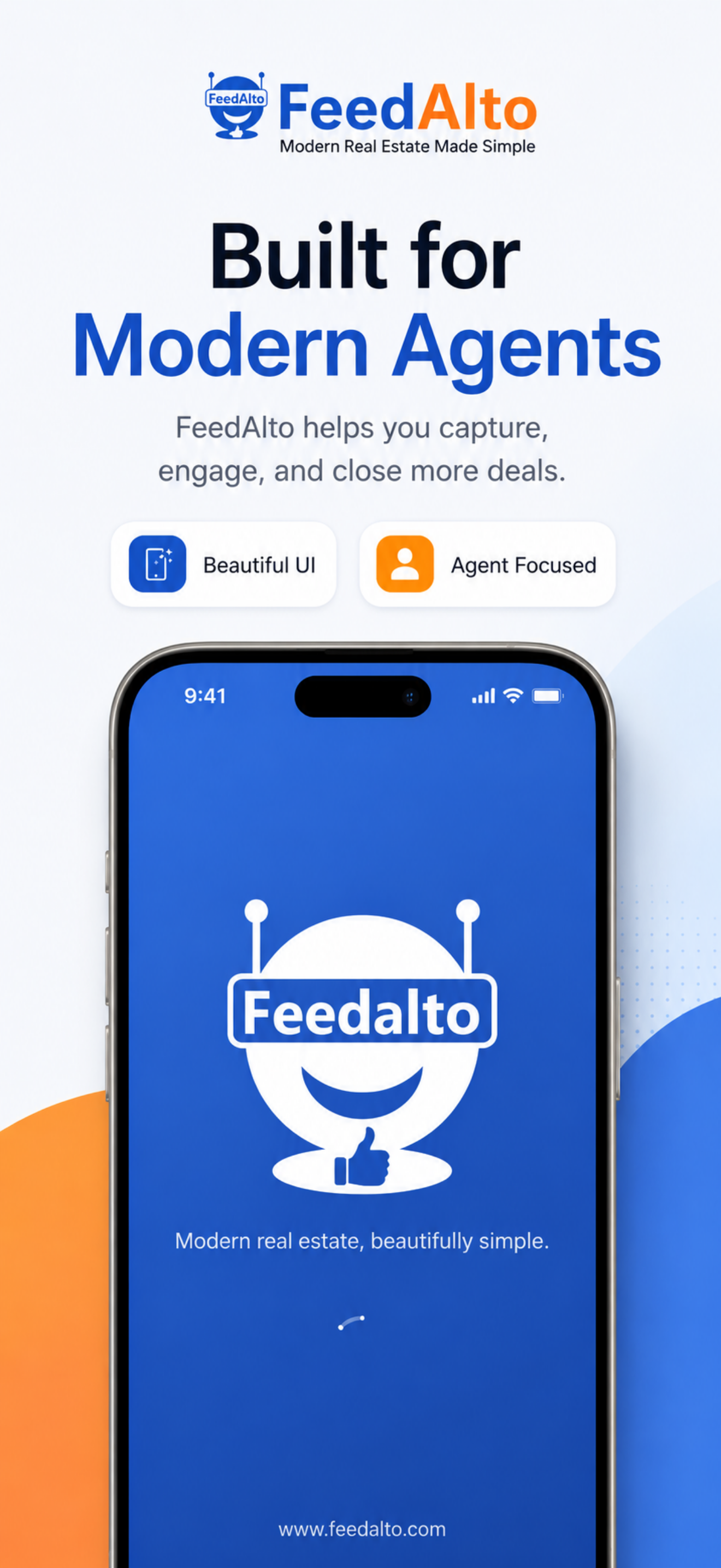 FeedAlto app — screen 1